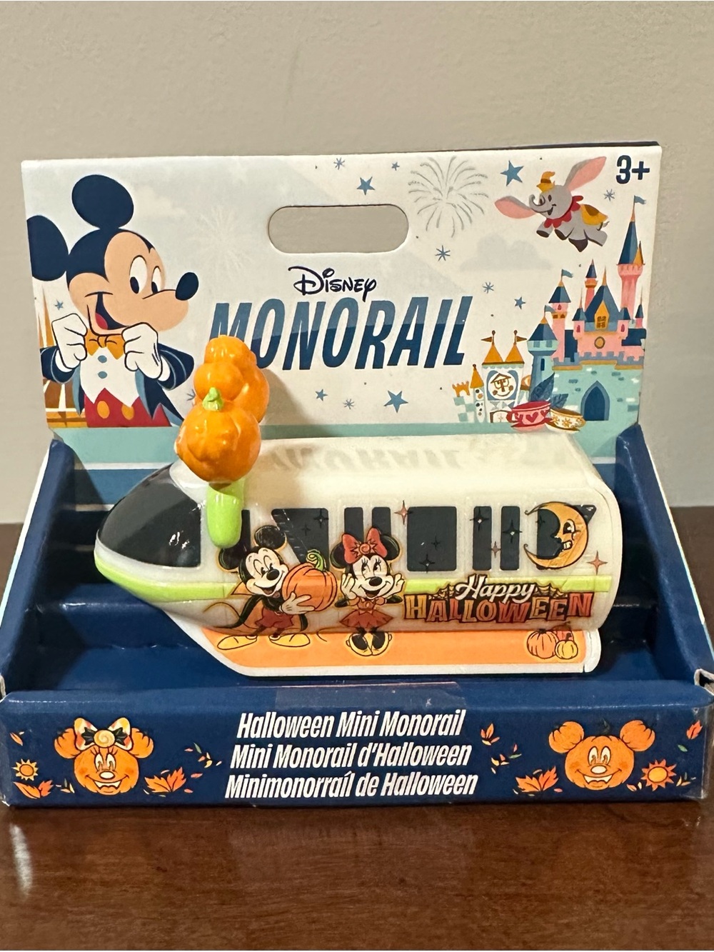 *NEW PACKAGE* WDW Disney Parks 2026 Halloween Mini Monorail 3+ Mickey Minnie
